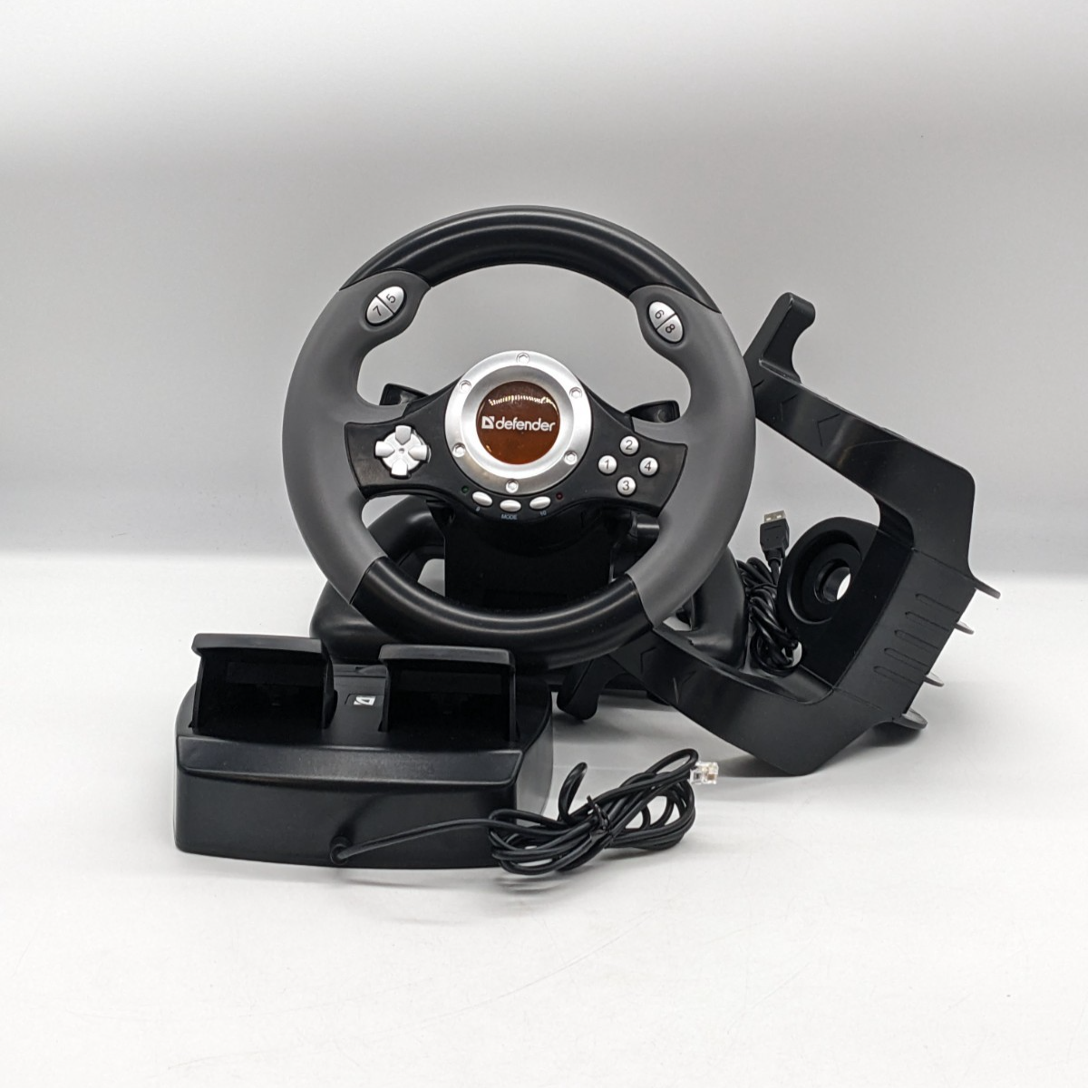 Defender Challenge Mini LE steering racing wheel USB 10 keys for PS3 PS2 PC