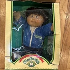 Cabbage Patch Kids 1984 16in Boy Doll Brown Eyes Curly Brown Hair Boxed w/ Cert