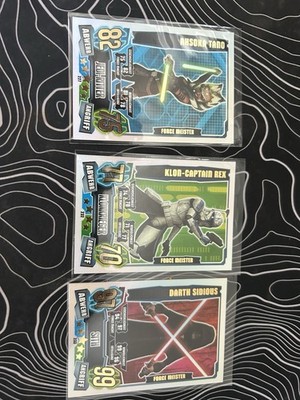 Star Wars Force Meister Trading Cards Lot, 3 Karten Deutsch Nr. 38/77/97