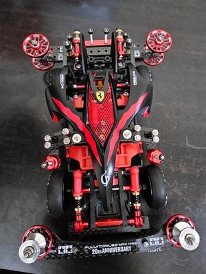 tamiya mini 4wd, Ferrari Logo, 1/32, Track, Original,race, سابق و لاحق، Parts,GG