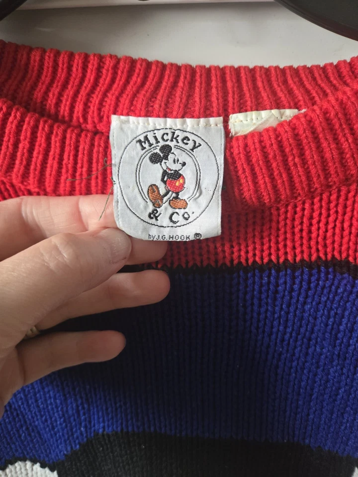 VTG 80s Disney Donald Duck Crewneck Sweater Men's Large - Image 2 of 4