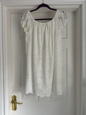 Stunning by New Look ~ Cream Lace Summer Dress ~ Lined ~ Size 12