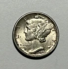 1929 S MERCURY DIME AU-BU