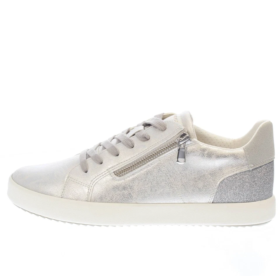 Geox Blomiee - Sneakers Basse Argento - Donna Scarpe Sneakers Casual - Immagine 3 di 3