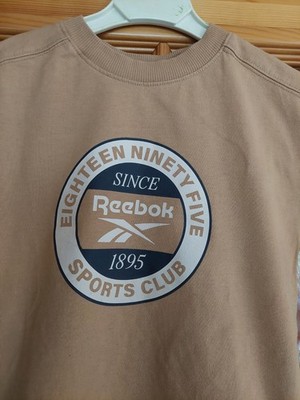 T-Shirt  von H&M, Gr. 110/116, camel mit Reebokemblem, Jersey, Baumwolle