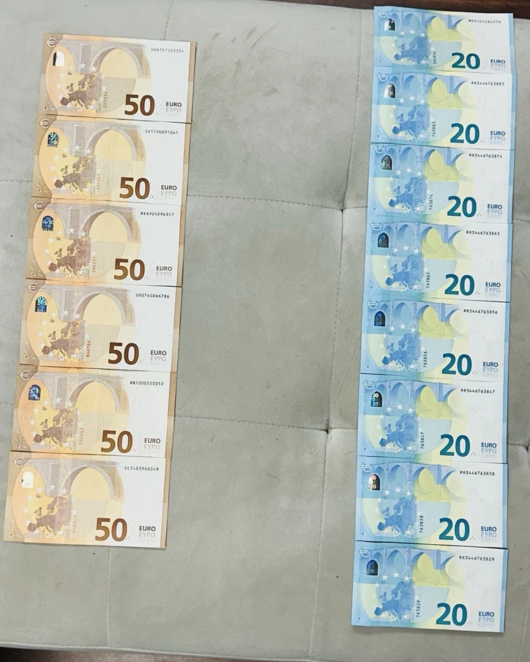 Billetes Euro Francia 460 2019 conjunto valor nominal UNC y estado circulado Foto 2 de 2