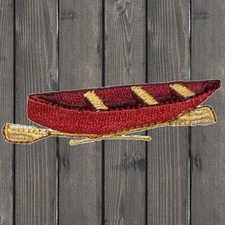 Canoe Embroidered Patch — Iron On