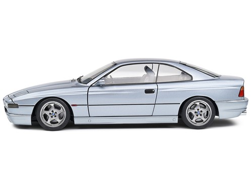 1992 BMW 850 CSI Diecast Model Car 1/18 Arctic Silver Metallic by Solido - Picture 5 of 6