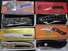 Frost Cutlery Nice Mixed Folding Pocket Knife Lot Of 4