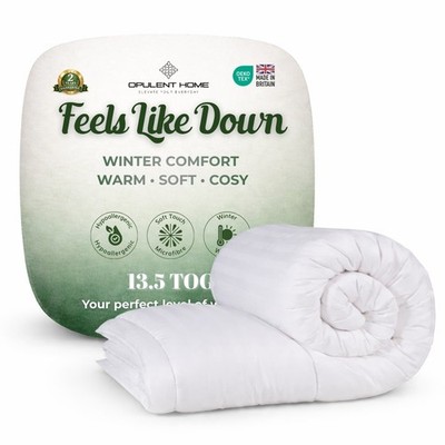 13,5 Tog Bettdecke für den Winter warm-dicke kuschelige Hotelqualität Steppdecke, weiche Mikrofaser