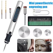USB Rechargeable Electric Engraving Pen, 37 Bits Cordless Engraver for Jewelry