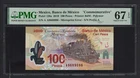 Mexico 100 Pesos 2010 P128a "Commemorative" Uncirculated Grade 67