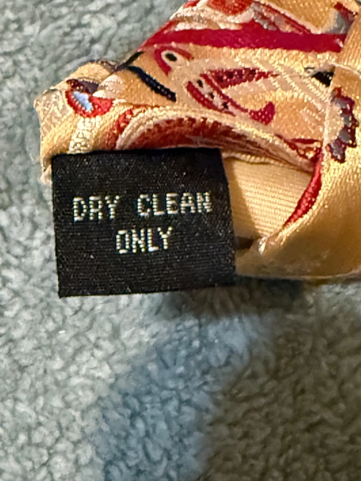 Corbata clásica de cachemira dorada Verse 9 para hombre usada buen estado Foto 4 de 4