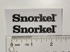 Tonka Snorkel Stickers Black On Clear Background Peel And Stick