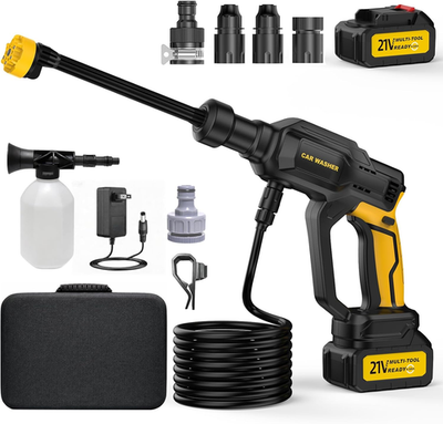 #ad Cordless Portable Pressure Washer 6 in 1 Swivel Nozzle 3 Speed Car Power Cleaner $156.79