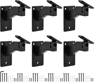 Patioer Adjustable Handrail Brackets, Heavy Duty Stair Railing Brackets，6 Pack