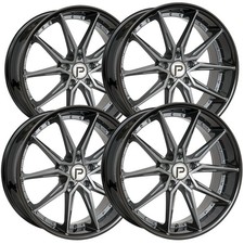 Set Of 4 Pinnacle P218 Enzo 20x8.5 5x4.5 35mm Blacktint Wheels Rims