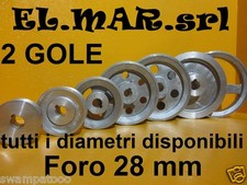 Puleggia Foro 28 mm 2 gole Sez. A TUTTI I DIAMETRI Motore elettrico 
