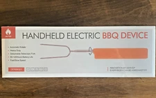 Handheld Electric BBQ FORK Roasting Stick  Rotates Telescopic 2 Speed