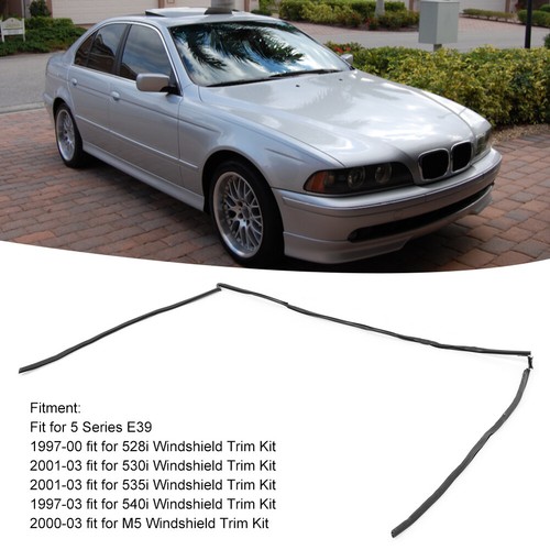 Car Front Windshield Trim Seal Molding Weatherstrip 51318159784 For 5 Series E39 - Picture 9 of 12