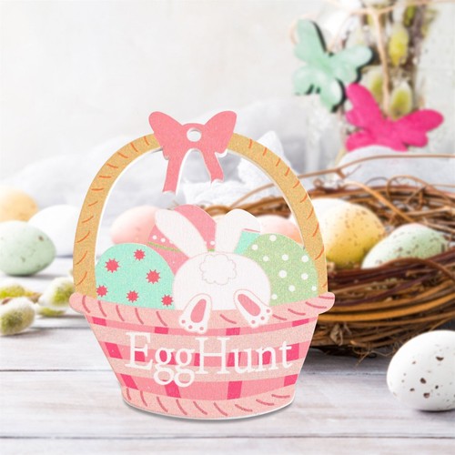 Easter Standing Table Decor Wooden Bunny Rabbit Tabletop Decoration Easter Sign - Picture 19 of 39