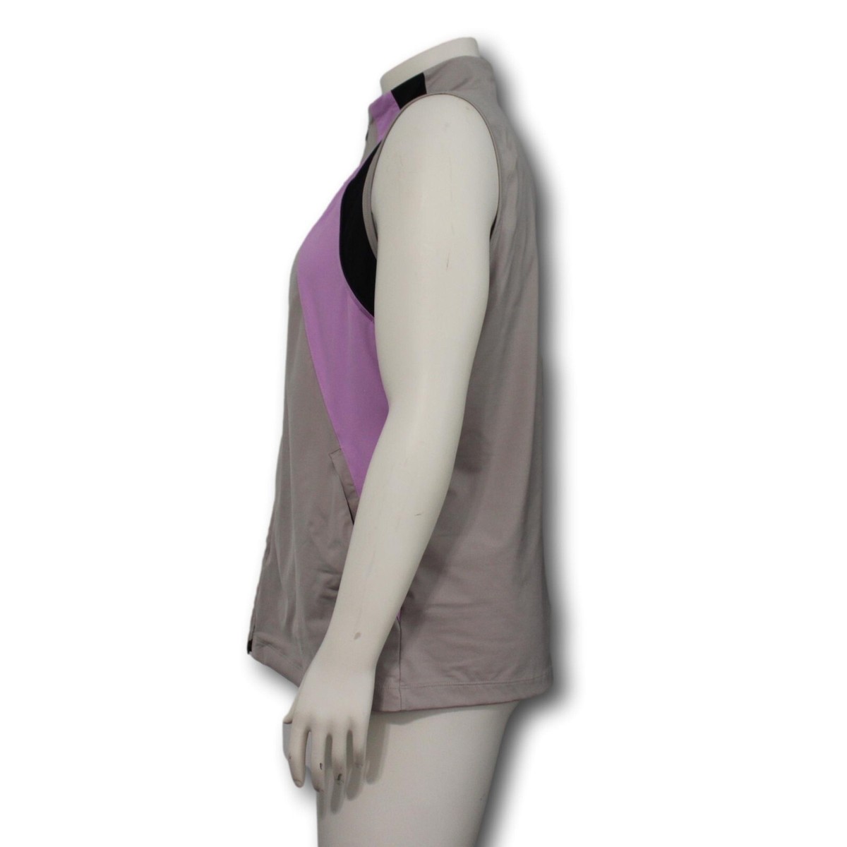 SOMA (XL) Convertible Zip Off Sleeve Jacket Hidden Pockets Taupe