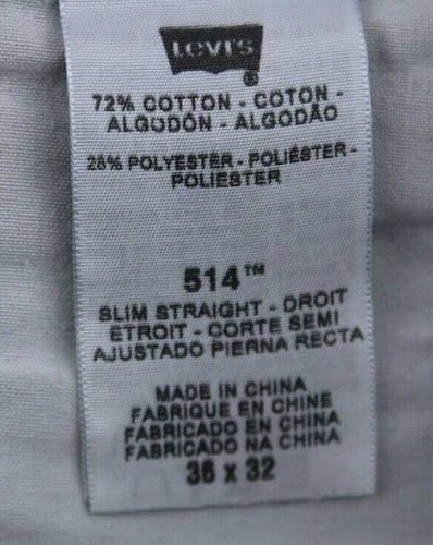 Men's 2010 Levi's 514 Jeans Slim Straight Distressed Medium Wash Size 36x32 - Picture 4 of 12