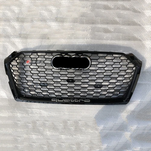For Audi A5 S5 2017-2019 RS5 Style Black ring Honeycomb Front bumper Grille - Picture 2 of 5