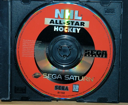 NHL ALL-STAR HOCKEY  DISC ONLY SEGA SATURN) Tested NTSC-U/C