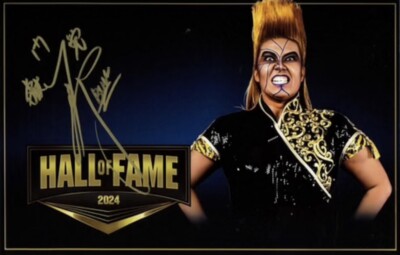 Autogramm Bull Nakano signed 11x17 HOF Poster Pro Wrestling - Hall Of Fame