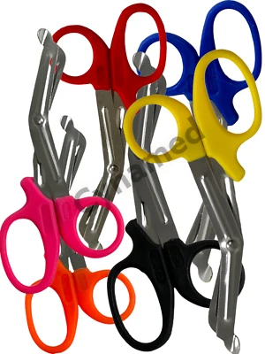 CYNAMED USA 6 Pcs Nurse Medical Scissors EMT 5.5" Utility Bandage Shears Paramedic Emergency