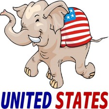 30 Custom American Elephant Personalized Address Labels