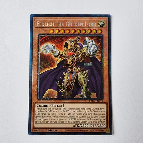 Eldlich The Golden Lord - RA01-EN019 - NM - Prismatic Collector's Rare - Yugioh