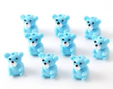 10pcs handmade Lampwork glass Beads cute blue bear 15 20mm