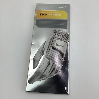 Nike Golf Glove Tech Xtreme Womens Left Hand SMALL S 19 CM GG0346  WHITE/GRAY