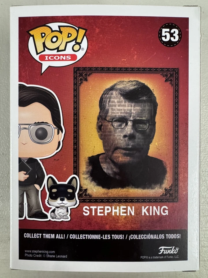 Stephen King with Molly Aka the Thing of Evil 53 ~ Funko Pop Vinyl + PROTECTOR - Image 3 of 4
