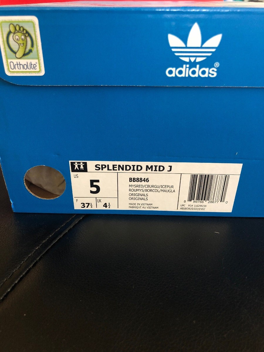 New Adidas SPLENDID MID J - Boys - Size 5Y Shoe | eBay