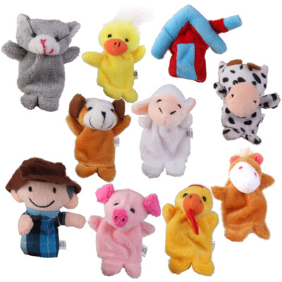 Old MacDonald Hoftier Fingerpuppe Handpuppen Puppen Set Kinderlieder/Märchen