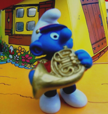 20483 Smurf tuba puffi puffo the smurf smurf smurf fanfare T.Rare