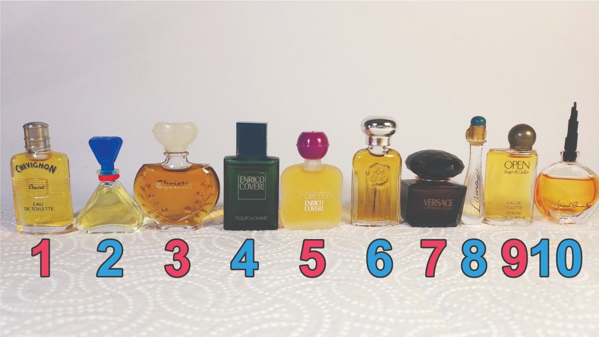 Vintage mini perfumes, perfume miniatures for collectors. Listing
