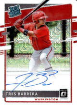 TRES BARRERA 2020 OPTIC WHITE MOJO PRIZM RC ROOKIE on card AUTO /99 !!🔥ST LOUIS
