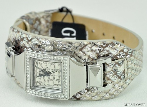 Guess Damen Frauen Neu mit Etikett Uhr SPECIAL Silber Schlangenleder SCHNELLER VERSAND! - Bild 4 von 5