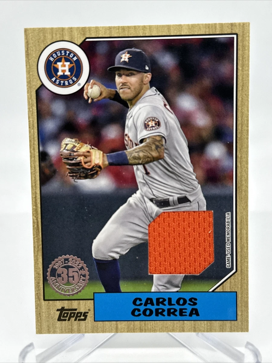 シングルカード Topps - topps carlos correa 1987 relic card topps carlos correa 1987 relic card