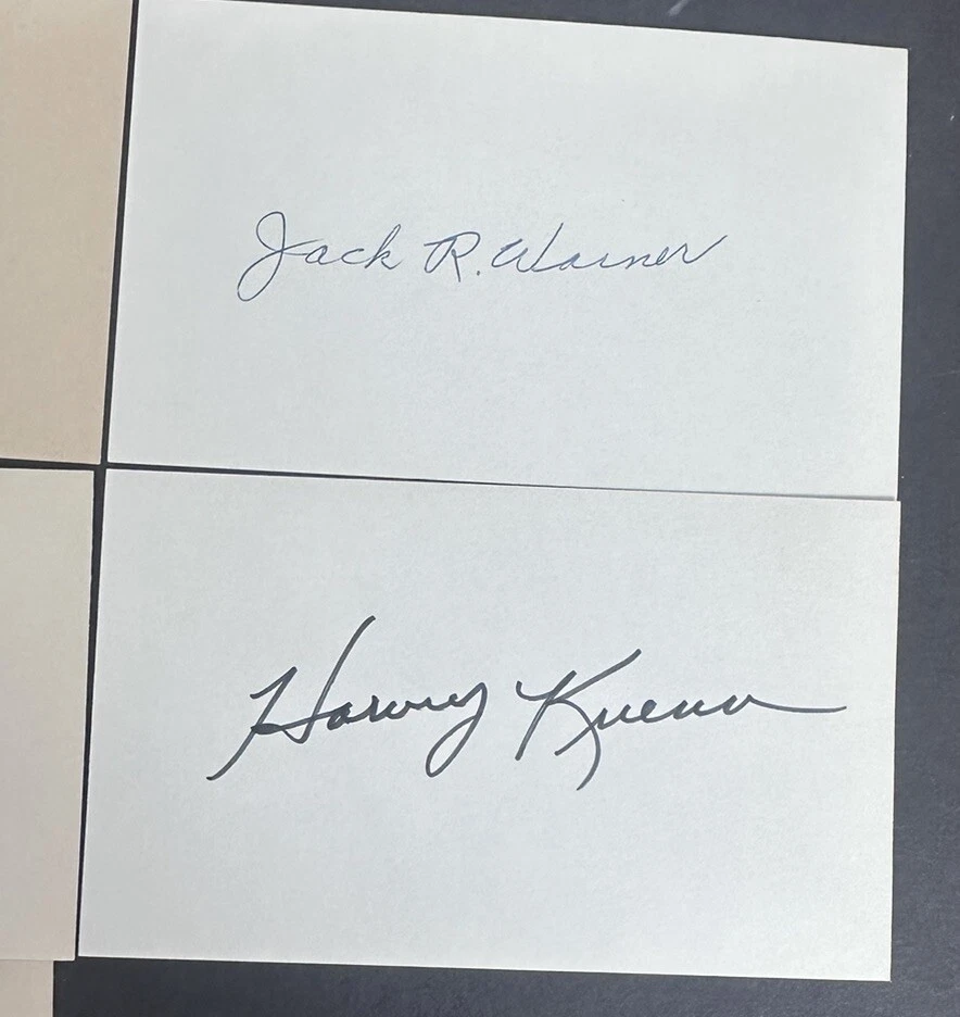 Detroit Tigers Signed Index Card Lot of 10 Harvey Kuenn Jim Middleton Coot Veal - Image 4 of 4