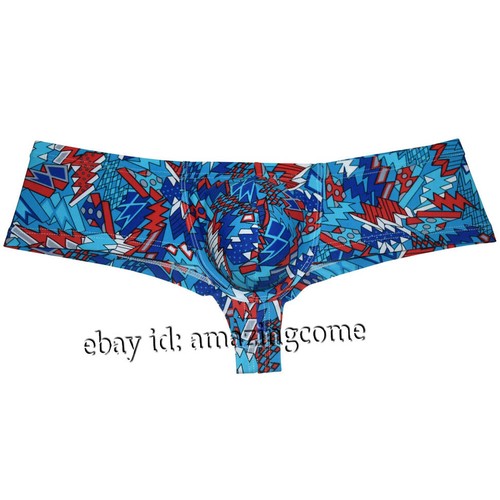 Men Colorful Casual Brazilain Boxer Briefs Underwear Cheeky Swim Trunks Thong - Picture 34 of 52