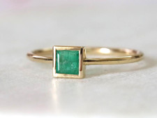 Natural Emerald Ring 925 Sterling Silver Ring Handmade Ring Wedding Ring