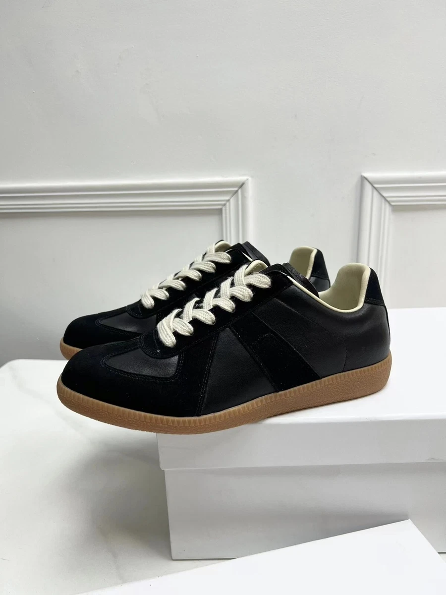 Maison Margiela Calfskin unisex low cut casual sports shoes