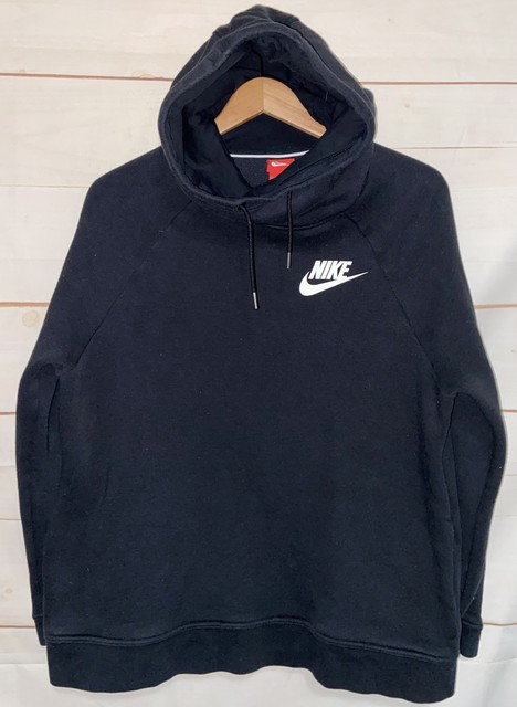 nike rally hoodie black