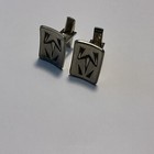 Vtg Jorgen Jensen Signed Denmark Pewter Cufflinks No. 169 Mid Century Modern * — photo 9