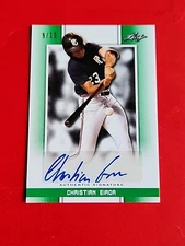 Christian Eiroa 2019 Leaf Perfect Game NS Green Auto 9/10